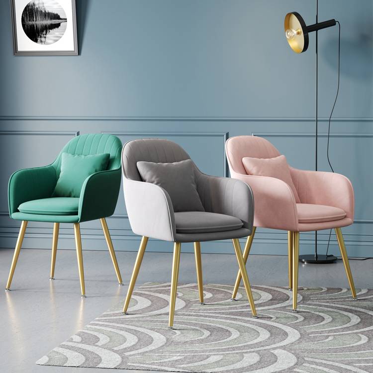 Sofas Pink Cheap Metal Nordic Single Velvet Office Chair Luxury Designs Upholstered Modern Home Living Room Sofas Set Furniture